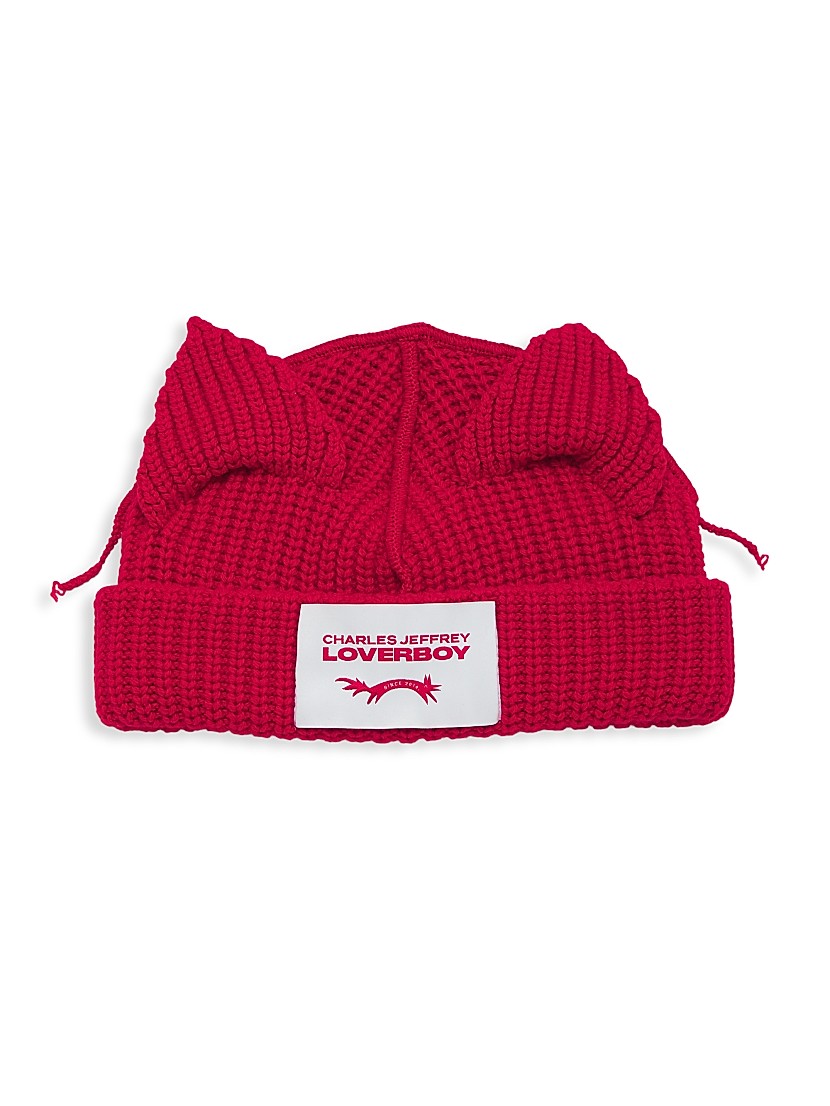 Shop Charles Jeffrey Loverboy Chunky Ears Wool-Blend Beanie Shop Charles Jeffrey Loverboy Chunky Ears Wool-Blend Beanie