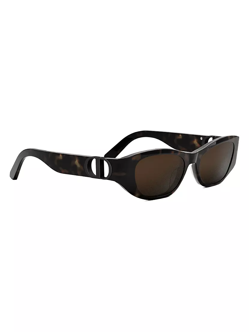 $390 New Dior Sunglasses Women 30 MONTAIGNE MINI R2F 20F1 Brown Rounded  57-20