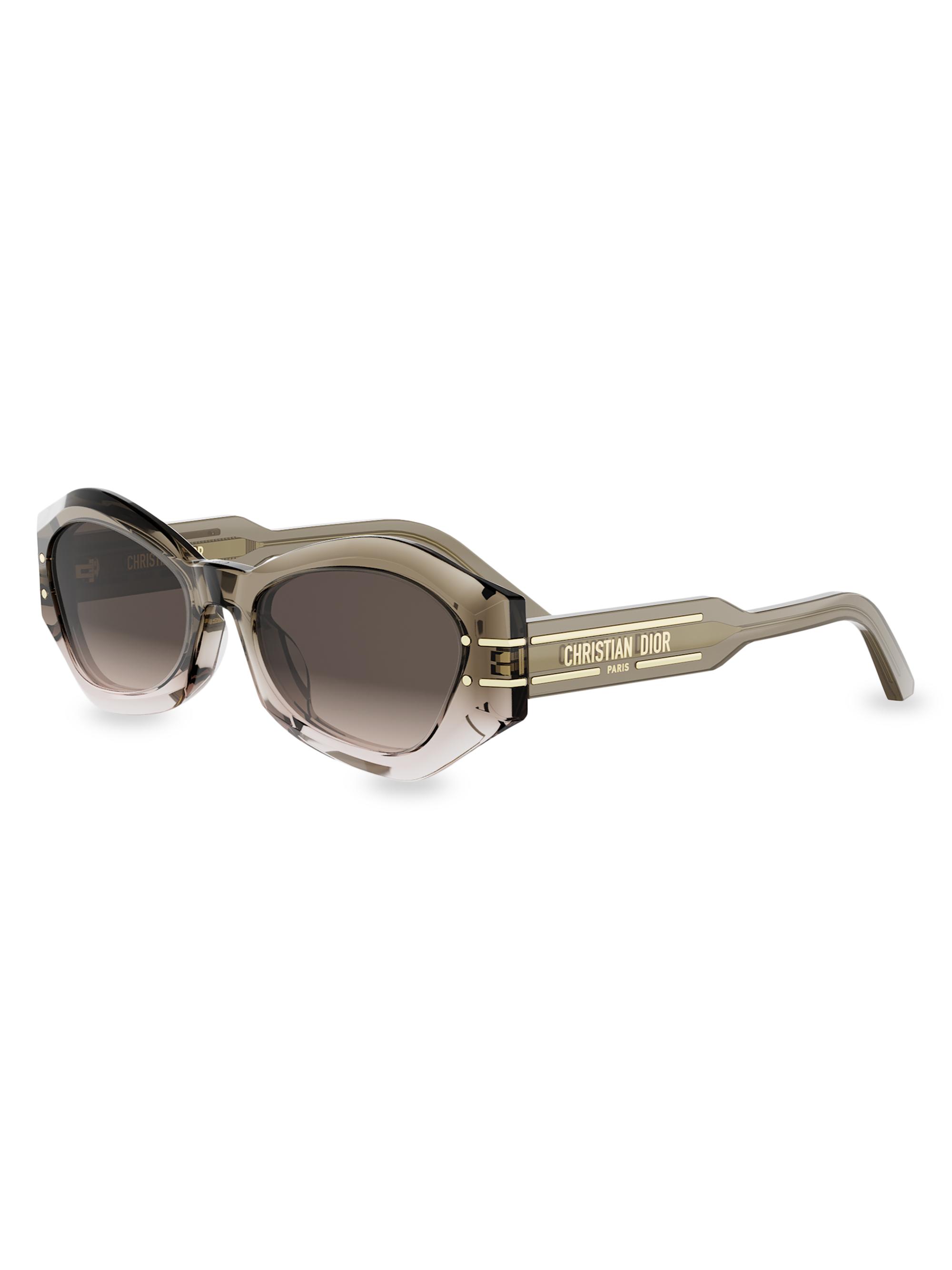 DIOR Women's DiorSignature B1U Sunglasses - Light Green Gradient Brown