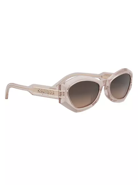 Shop Dior DiorSignature 55MM Butterfly Sunglasses