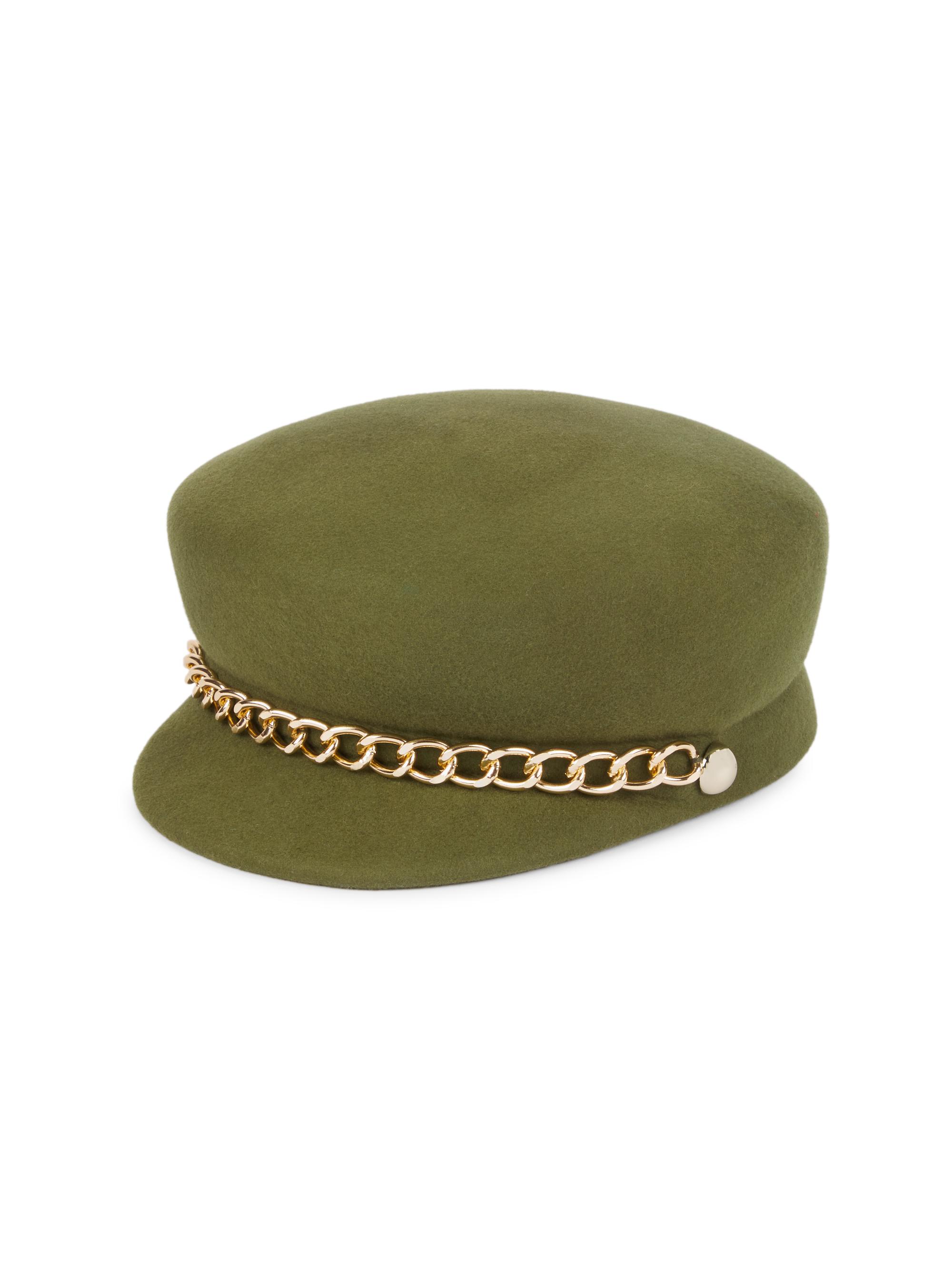 Eugenia Kim Women's Sabrina Wool Newsboy Cap - Olive