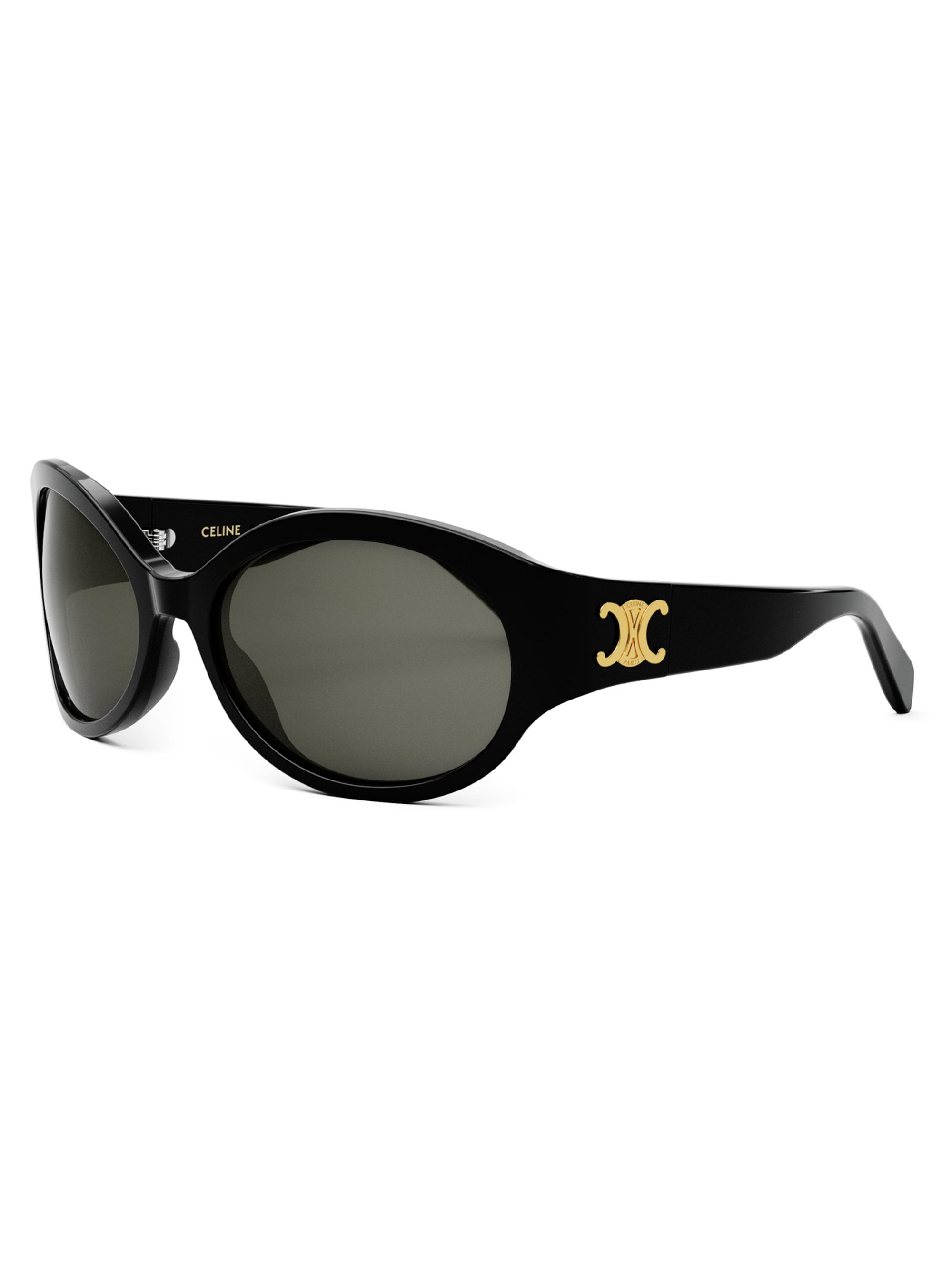 CELINE Women's Triomphe 62MM Oval Sunglasses - Black