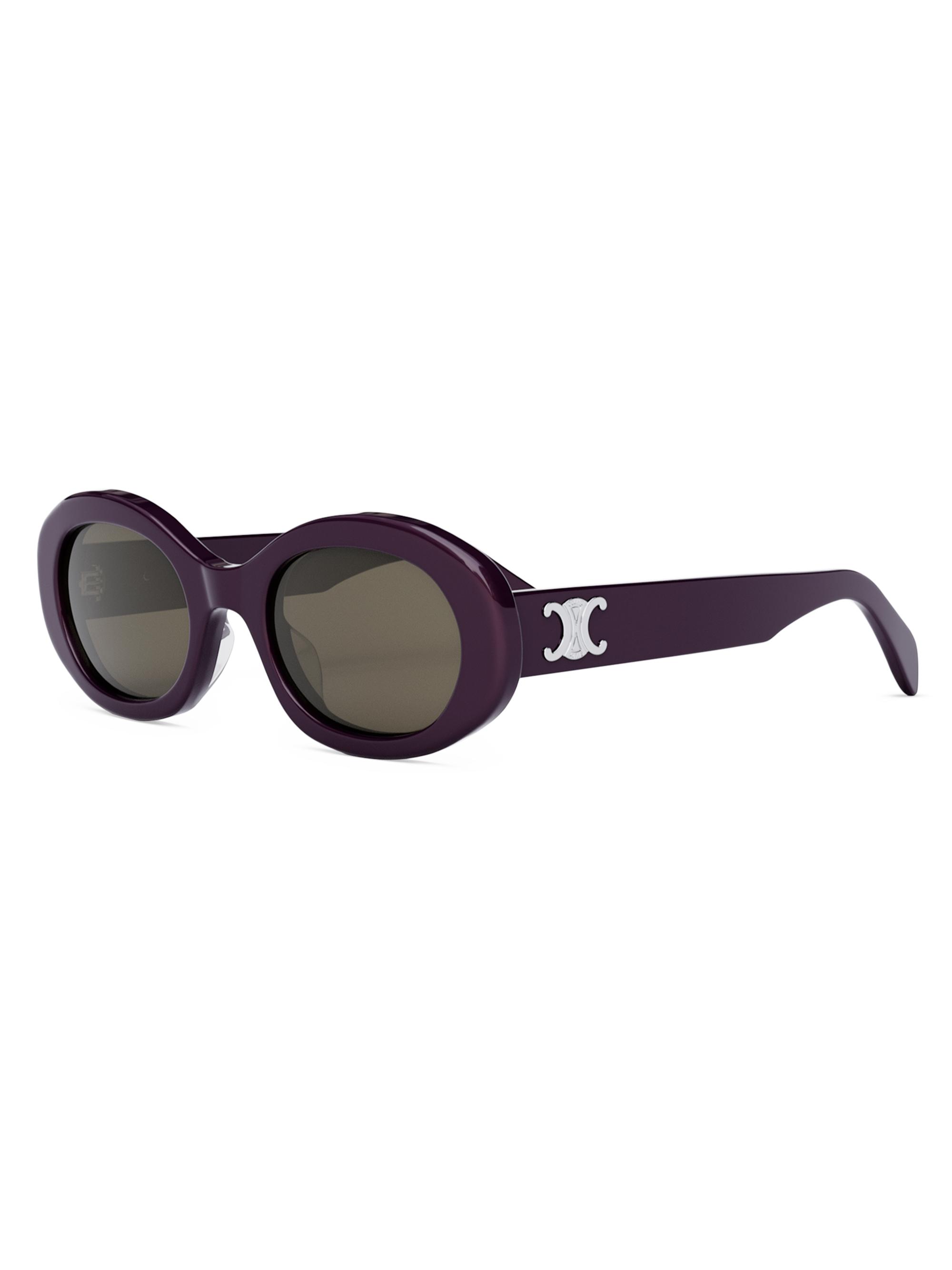 CELINE Triomphe 52MM Oval Sunglasses | Saks Fifth Avenue
