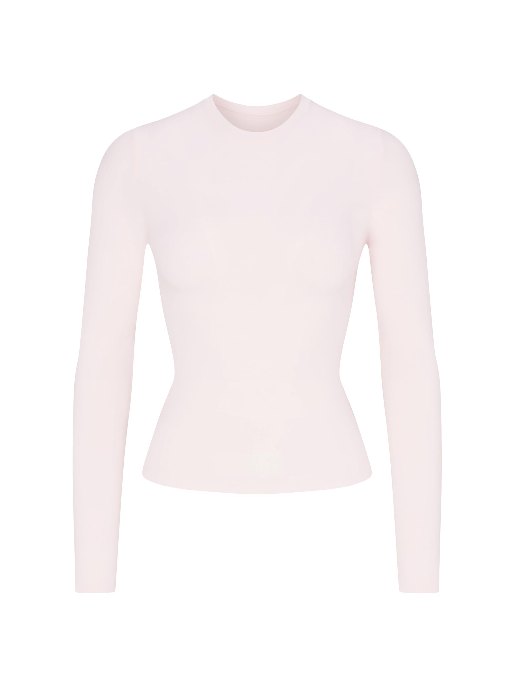 SKIMS Women's Long Sleeve T-Shirt - Barely Pink