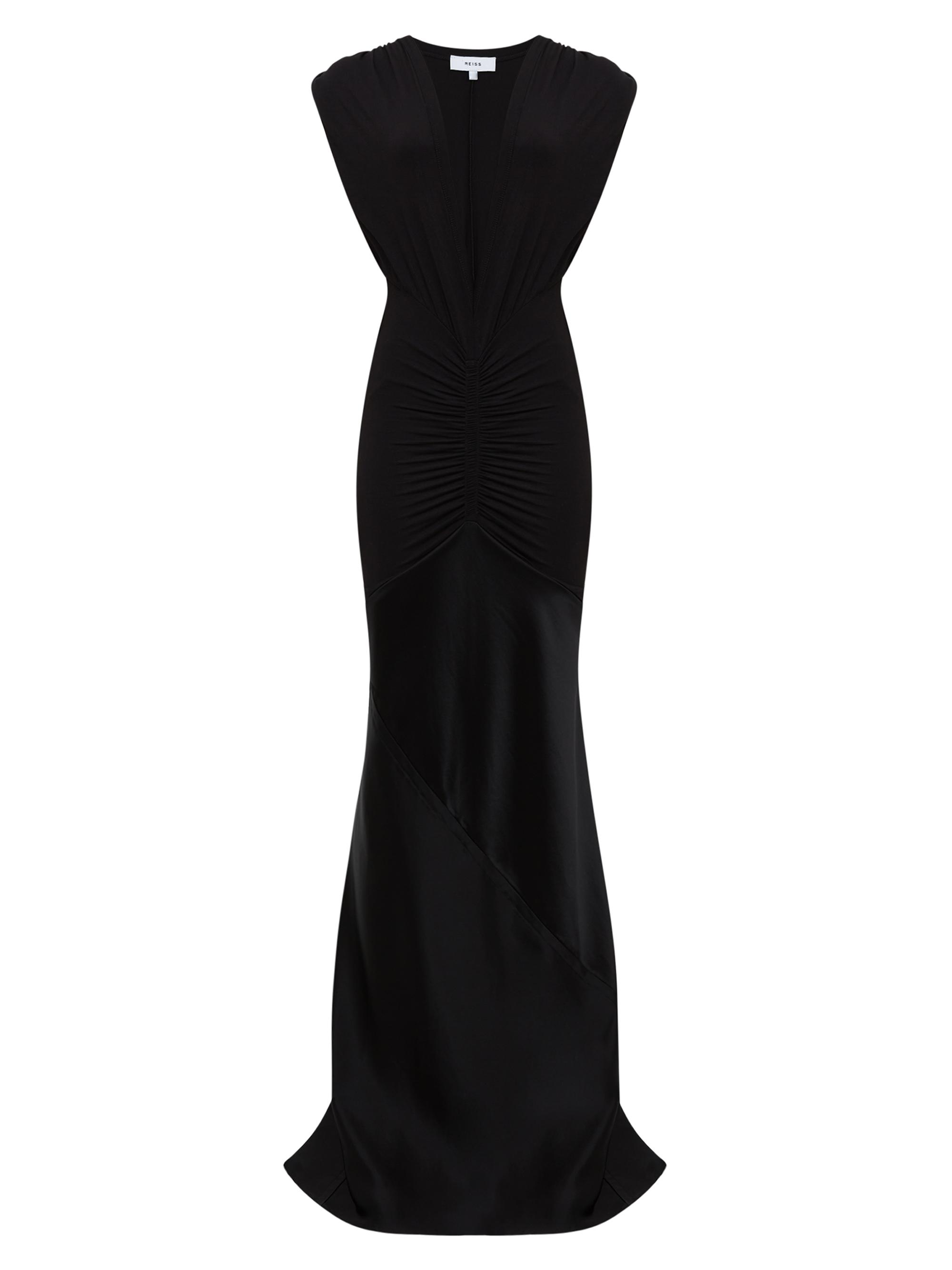 Reiss Noa V-Neck Ruched Sheath Gown | Saks Fifth Avenue