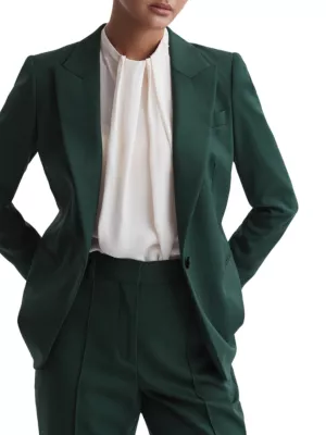 Shop Reiss Jade Wool-Blend Tuxedo Jacket | Saks Fifth Avenue