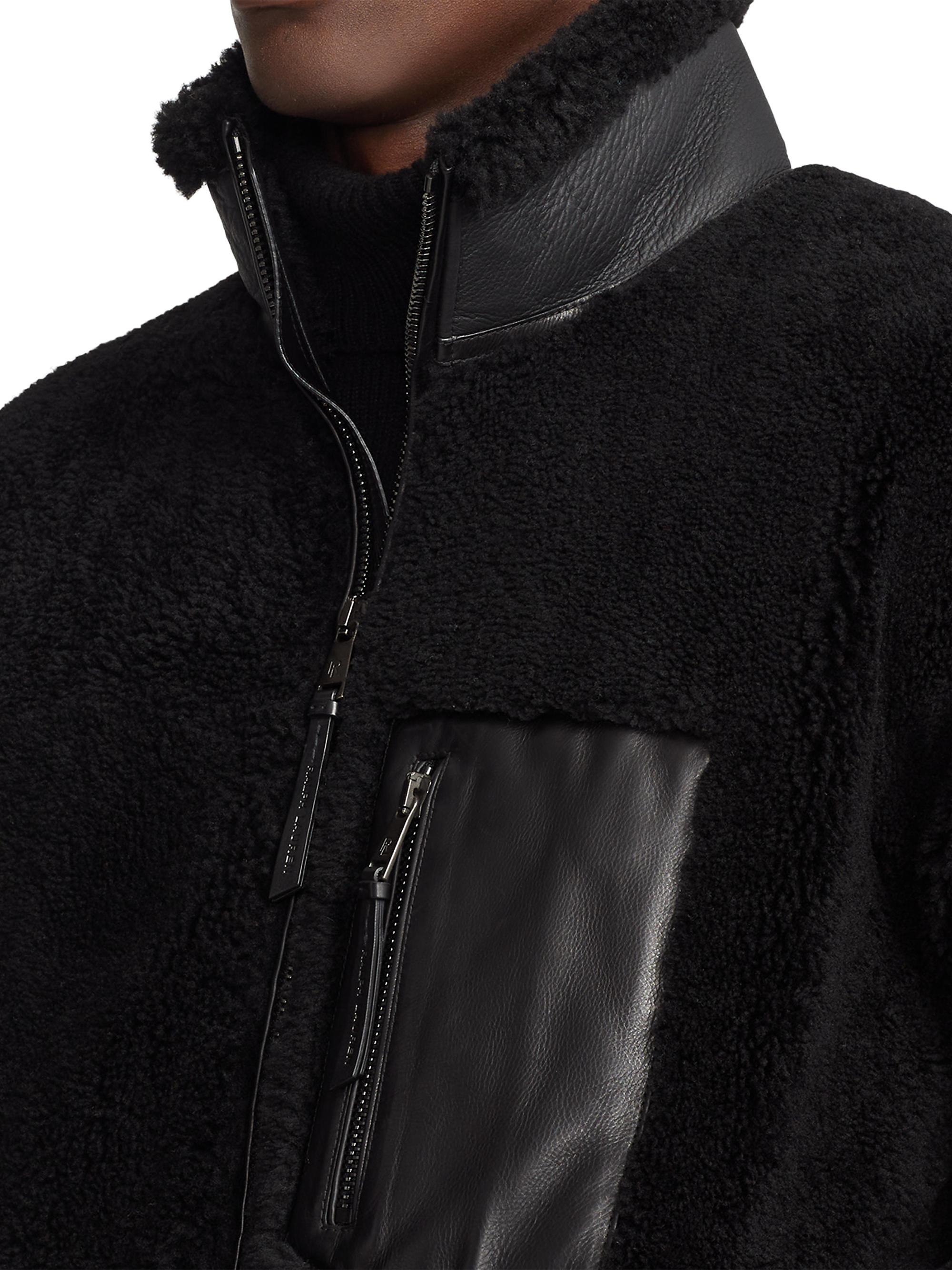 Ralph Lauren Purple Label Shearling Zip-Up Jacket | Saks Fifth Avenue