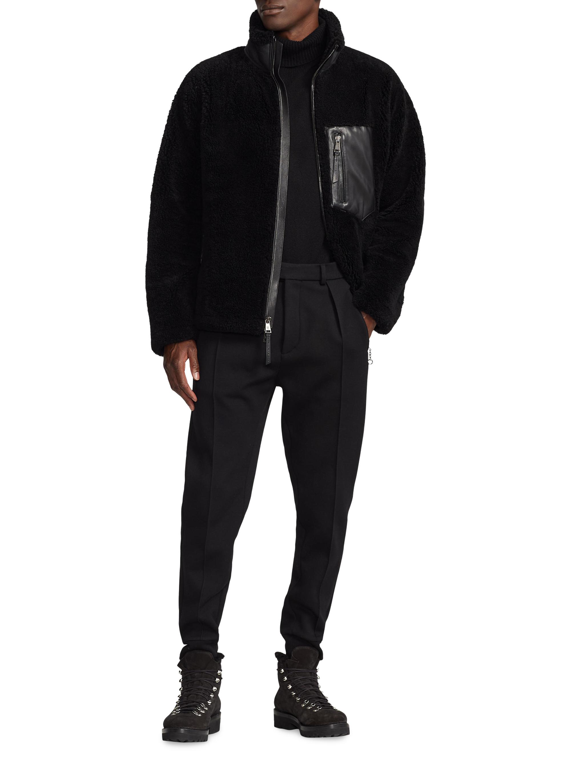 Ralph Lauren Purple Label Shearling Zip-Up Jacket | Saks Fifth Avenue