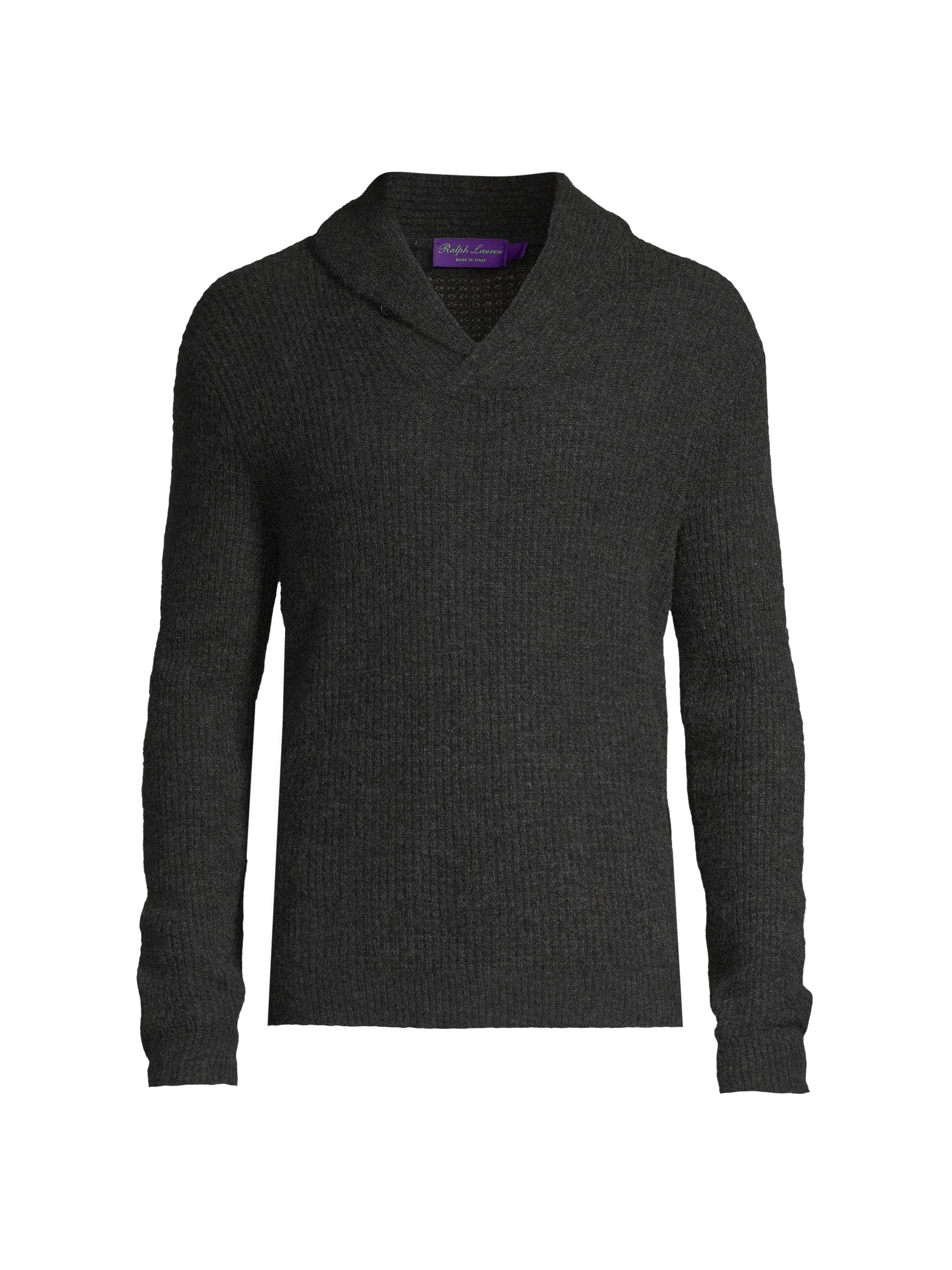 Ralph Lauren Purple Label Cashmere-Silk V-Neck Sweater | Saks