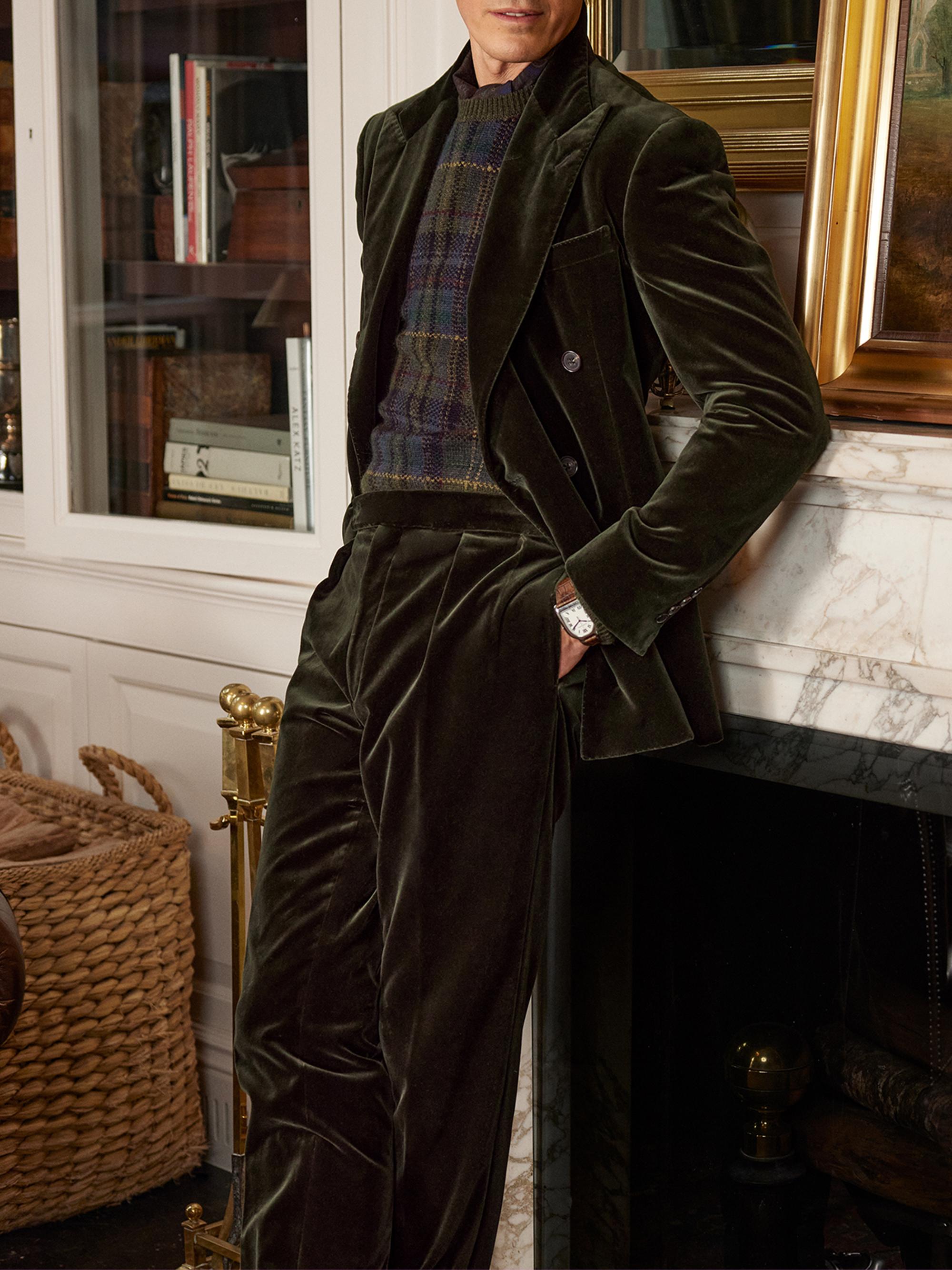 Ralph Lauren Purple Label Plaid Cashmere Sweater | Saks Fifth Avenue