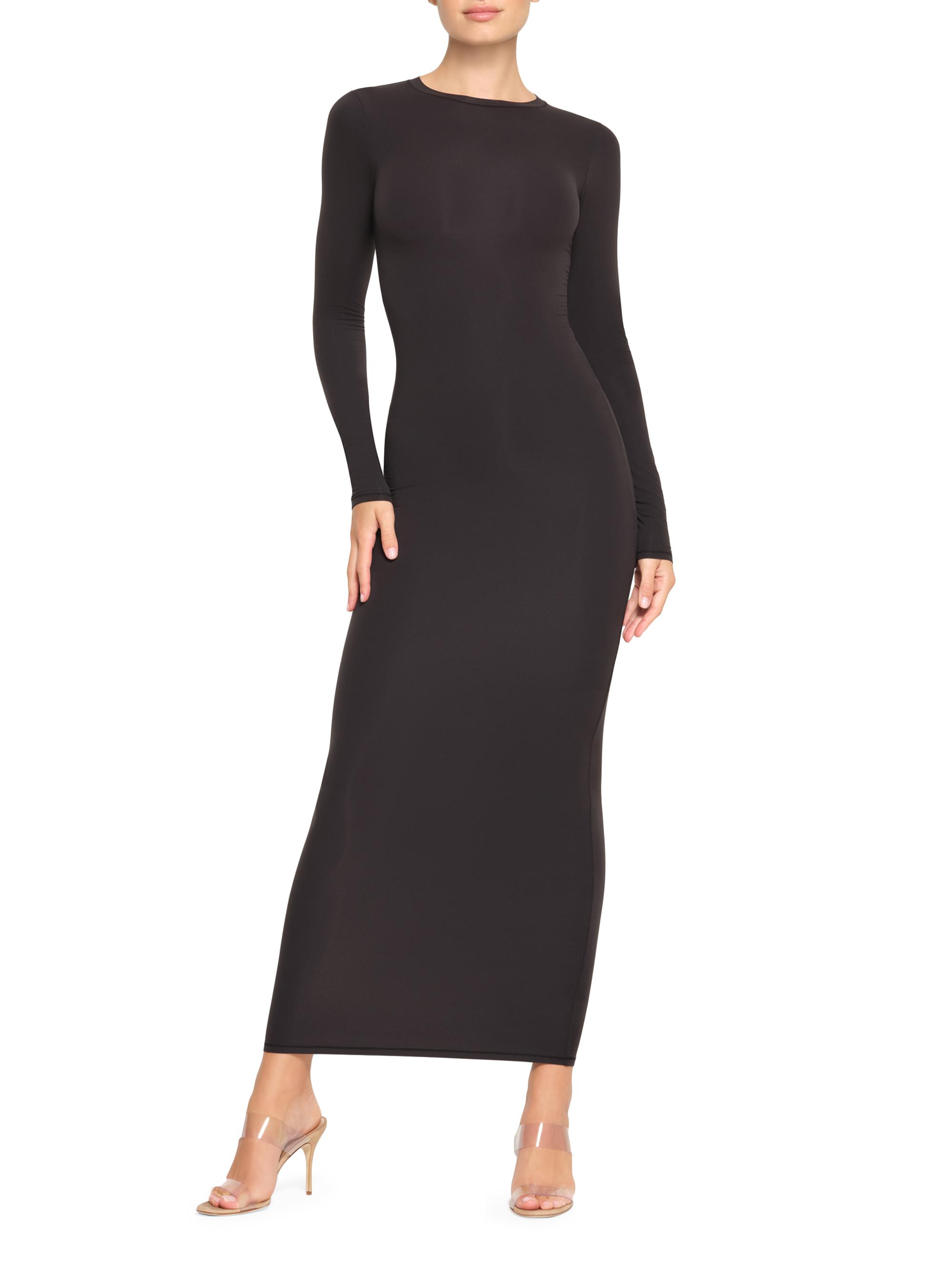 【美品】最終価格 SKIMS LONG SLEEVE DRESS SKIMS Fits Everybody Crewneck Long-Sleeve Dress | Saks Fifth Avenue