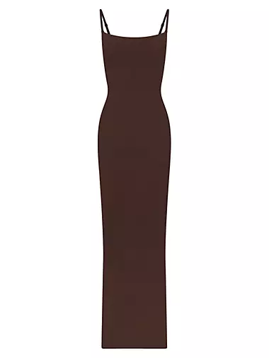 Womens Skims brown Seamless Sculpt Slip Dress | Harrods # {CountryCode}