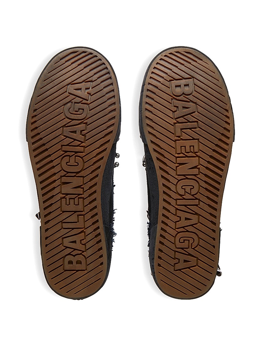 Shop Balenciaga Paris High Top Sneakers With Piercings Shop Balenciaga Paris High Top Sneakers With Piercings