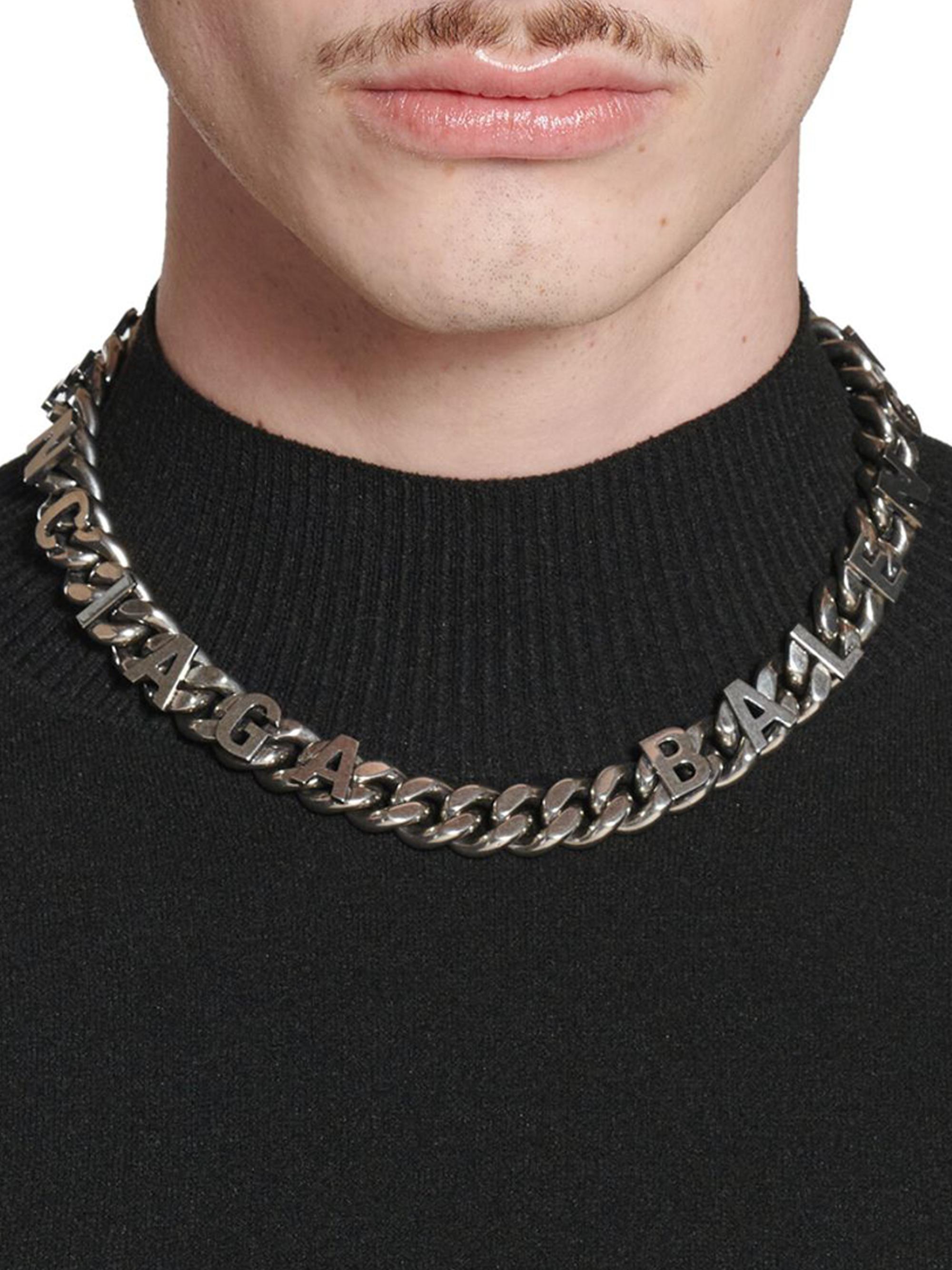 Balenciaga Chain Logo Necklace | Saks Fifth Avenue