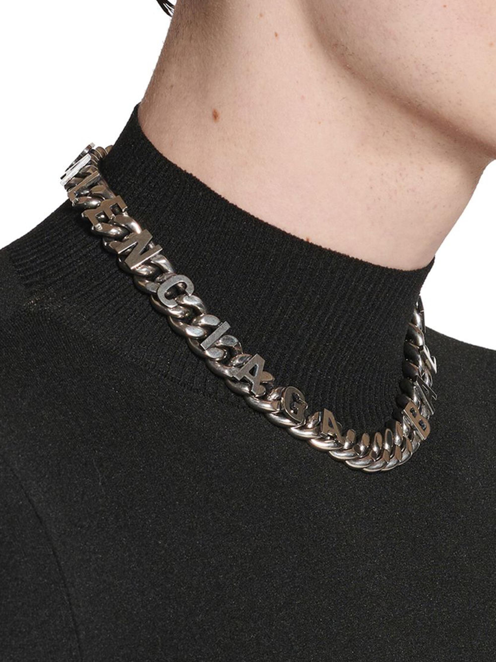 Balenciaga Chain Logo Necklace | Saks Fifth Avenue