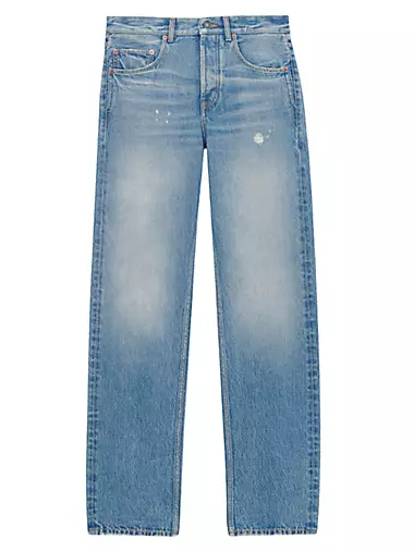 Long Extreme Baggy Jeans In Lake Denim