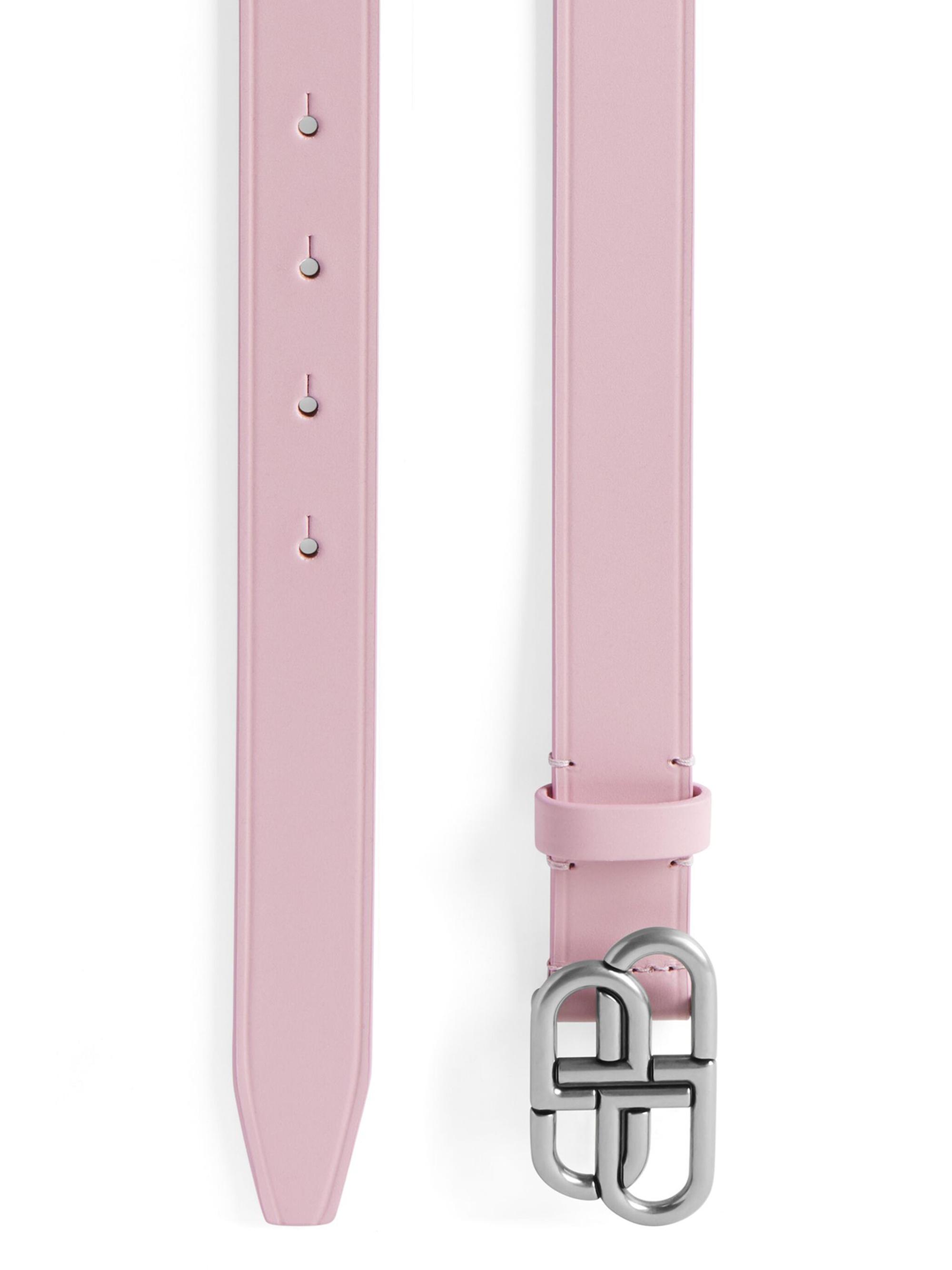 Balenciaga Women's BB Thin Belt - Pink