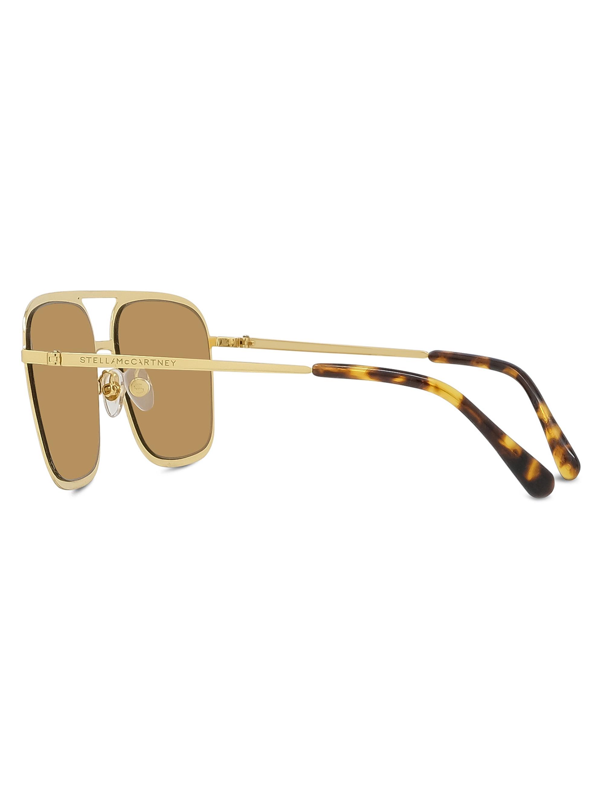 Stella McCartney Pilot 57MM Square Sunglasses | Saks Fifth Avenue
