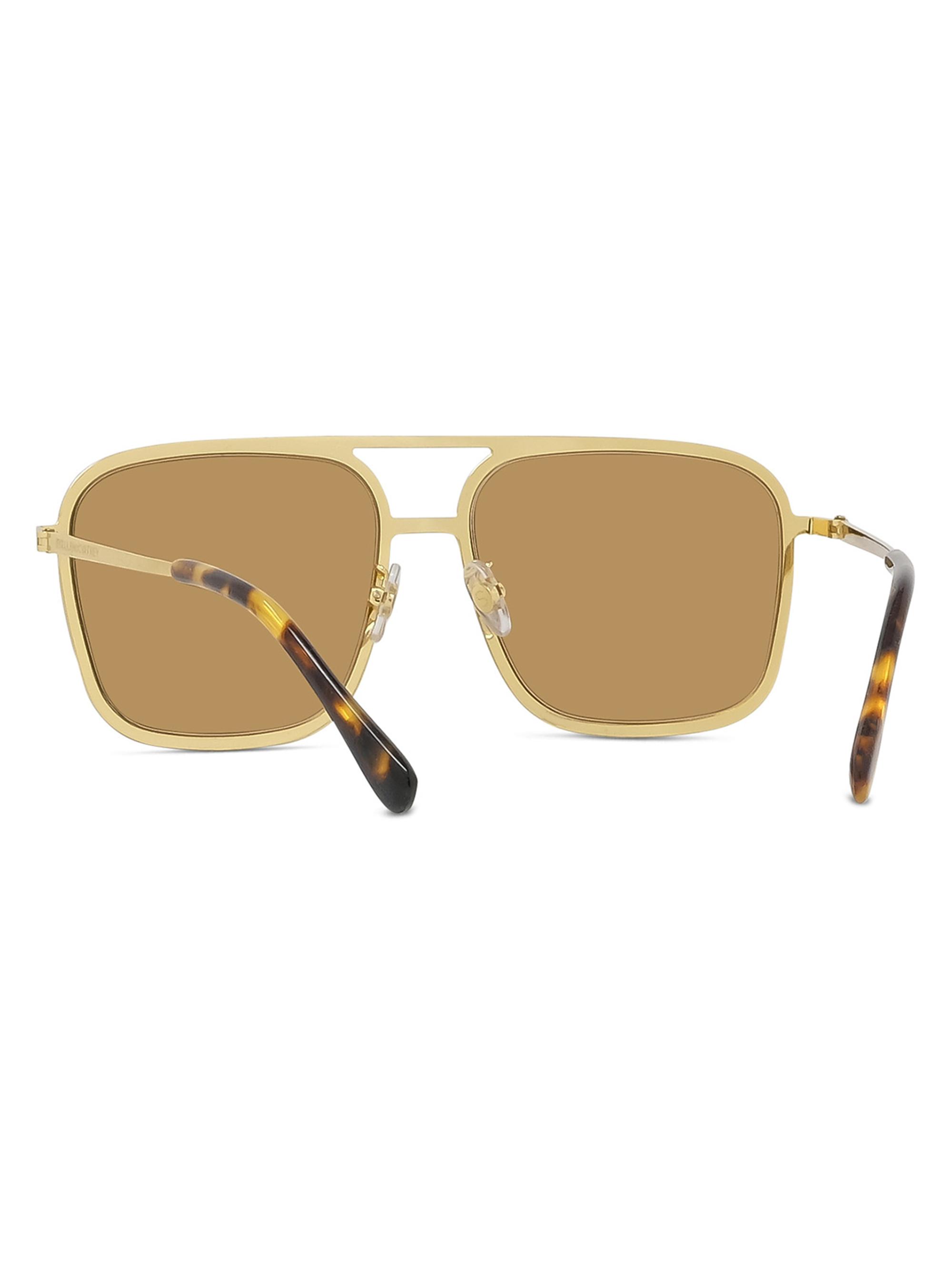 イマクラダインザスカイゴールド Stella McCartney Pilot 57MM Square Sunglasses | Saks Fifth Avenue