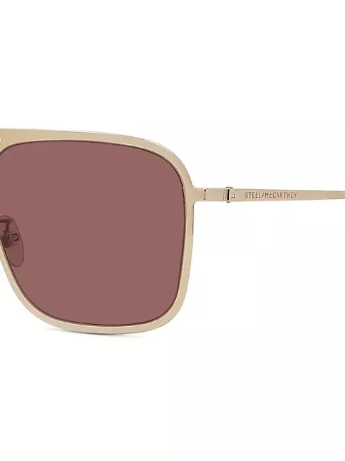 Logo Square Sunglasses in Pink - Stella Mc Cartney