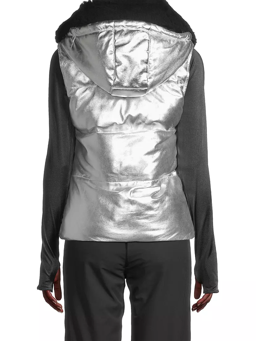 Head | Leather Shop Ski Fur Fifth Saks Legacy & Avenue Metallic Sportswear Vest