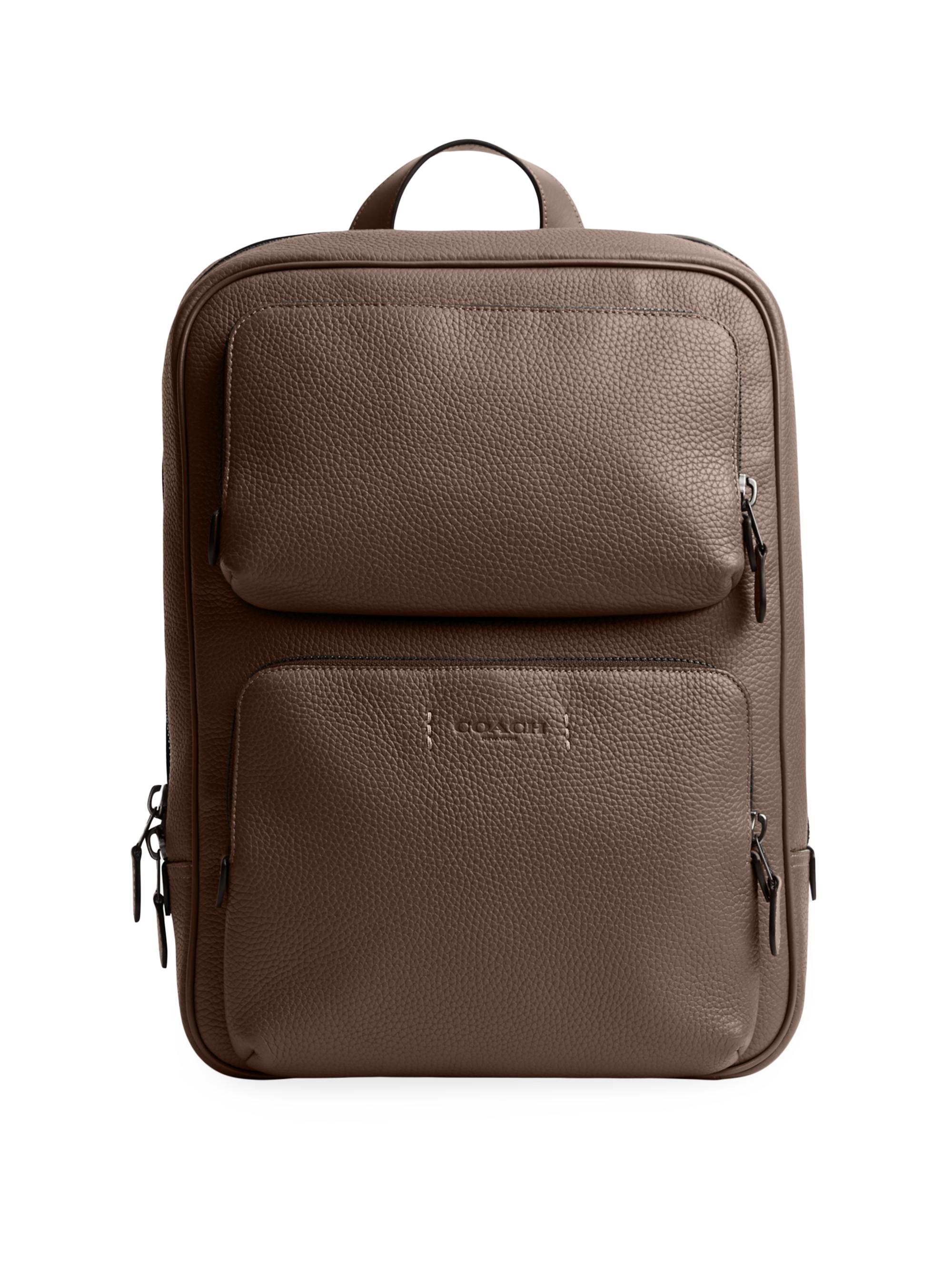 COACH Pebbled Leather Backpack | Saks Fifth Avenue
