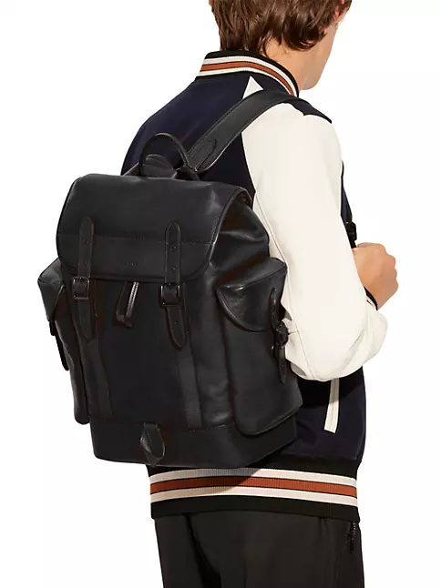 COACH Hudson Backpack In Sport Calf Leather in Brown for Men