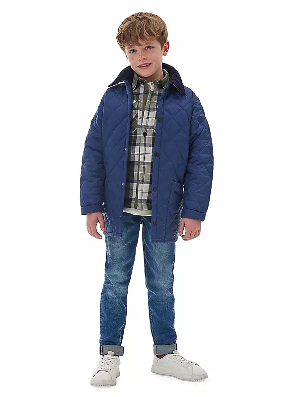 Shop Barbour Little Boy's & Boy's Liddesdale Quilted Jacket | Saks