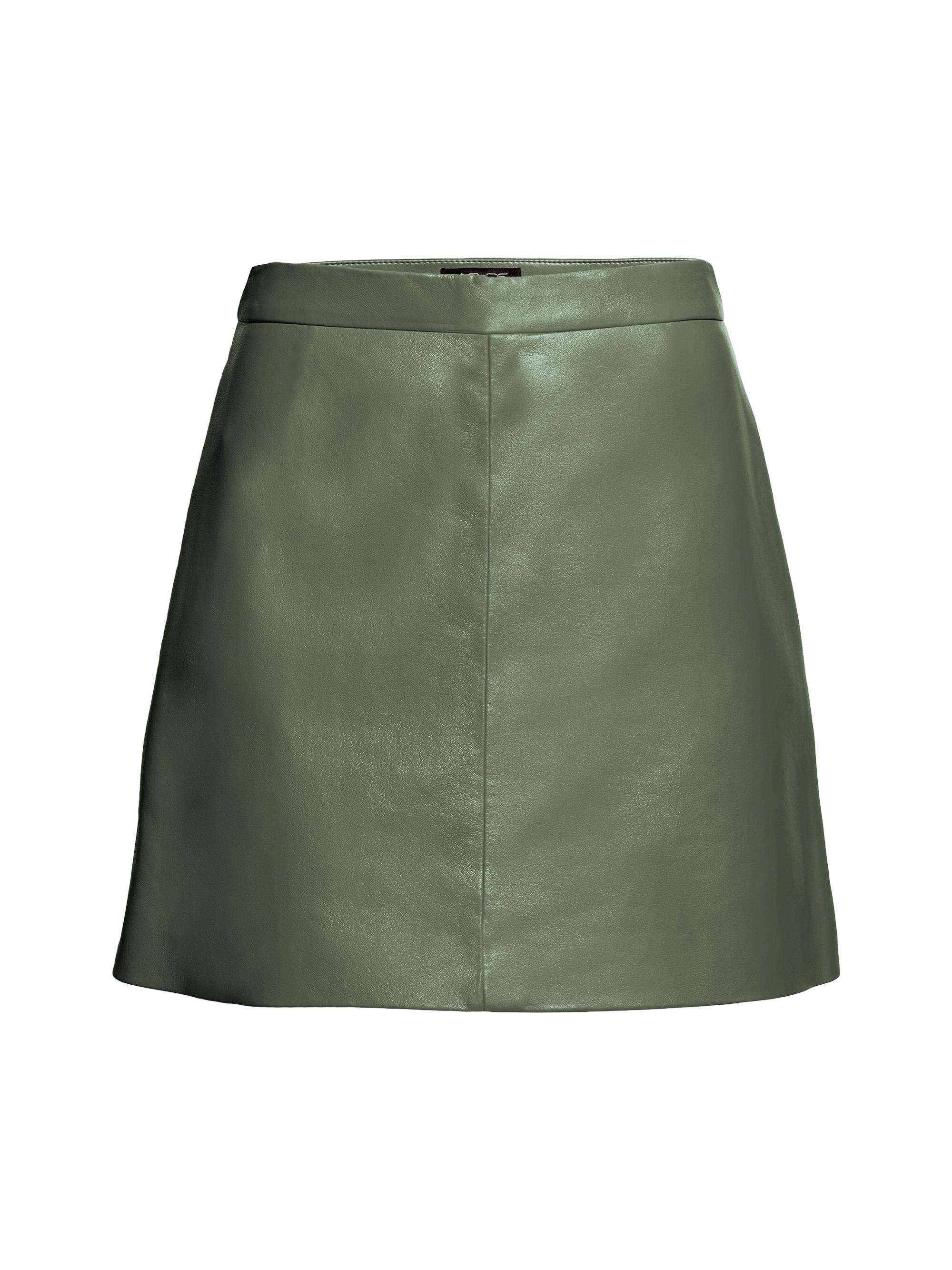 AS by DF Women's Dallas Recycled Leather Skirt - Military Green