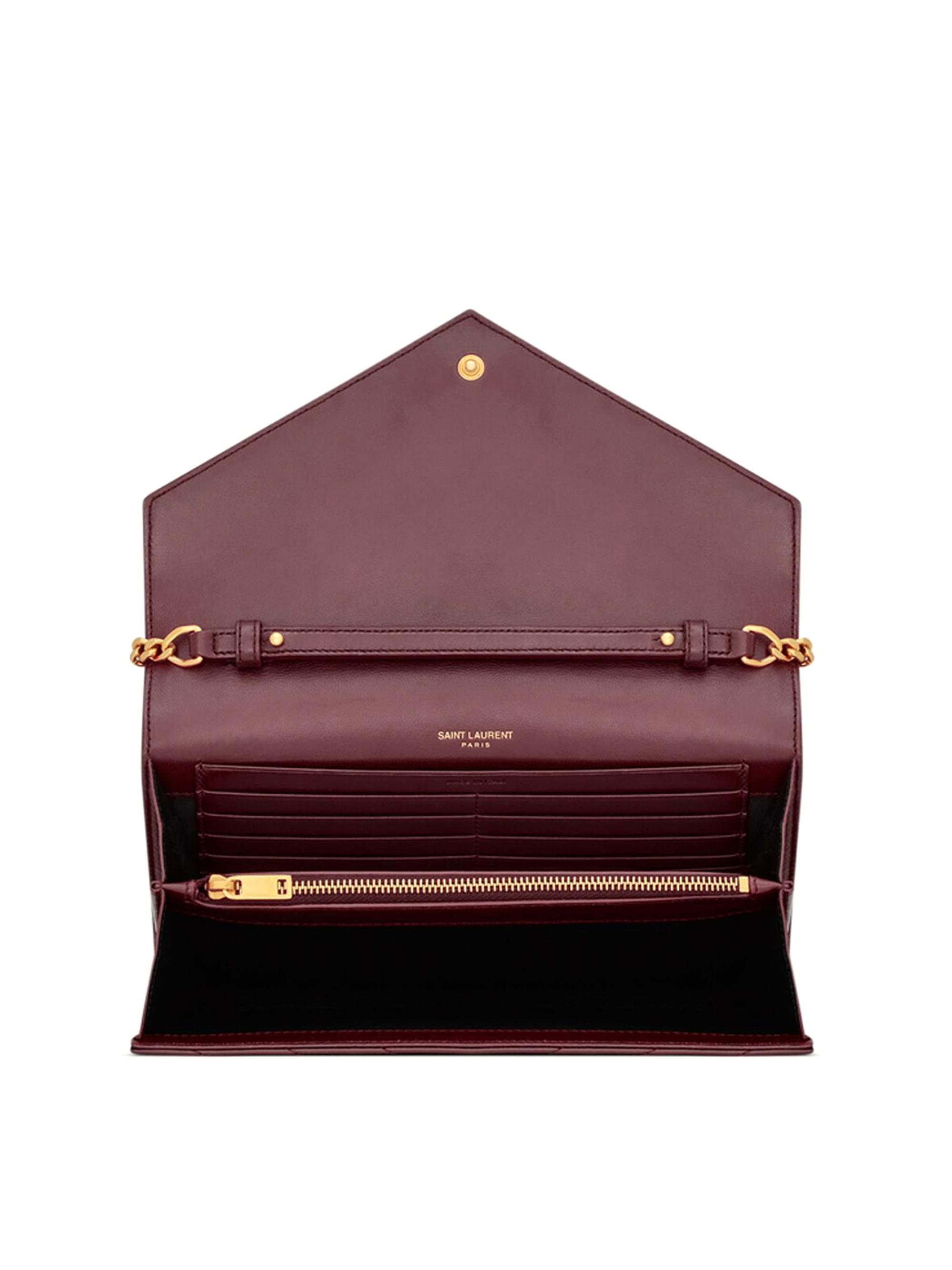 Saint Laurent Cassandre Matelass Chain Wallet in Lambskin | Saks