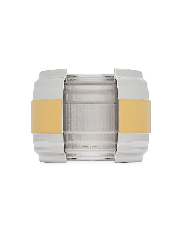 Shop Saint Laurent Wheel Cuff In Metal | Saks Fifth Avenue Shop Saint Laurent Wheel Cuff In Metal | Saks Fifth Avenue