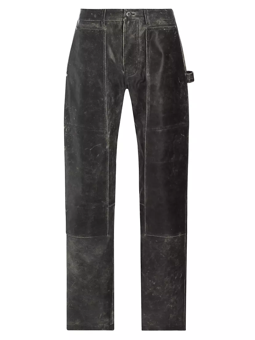 Shop Helmut Lang Leather Carpenter Pants | Saks Fifth Avenue
