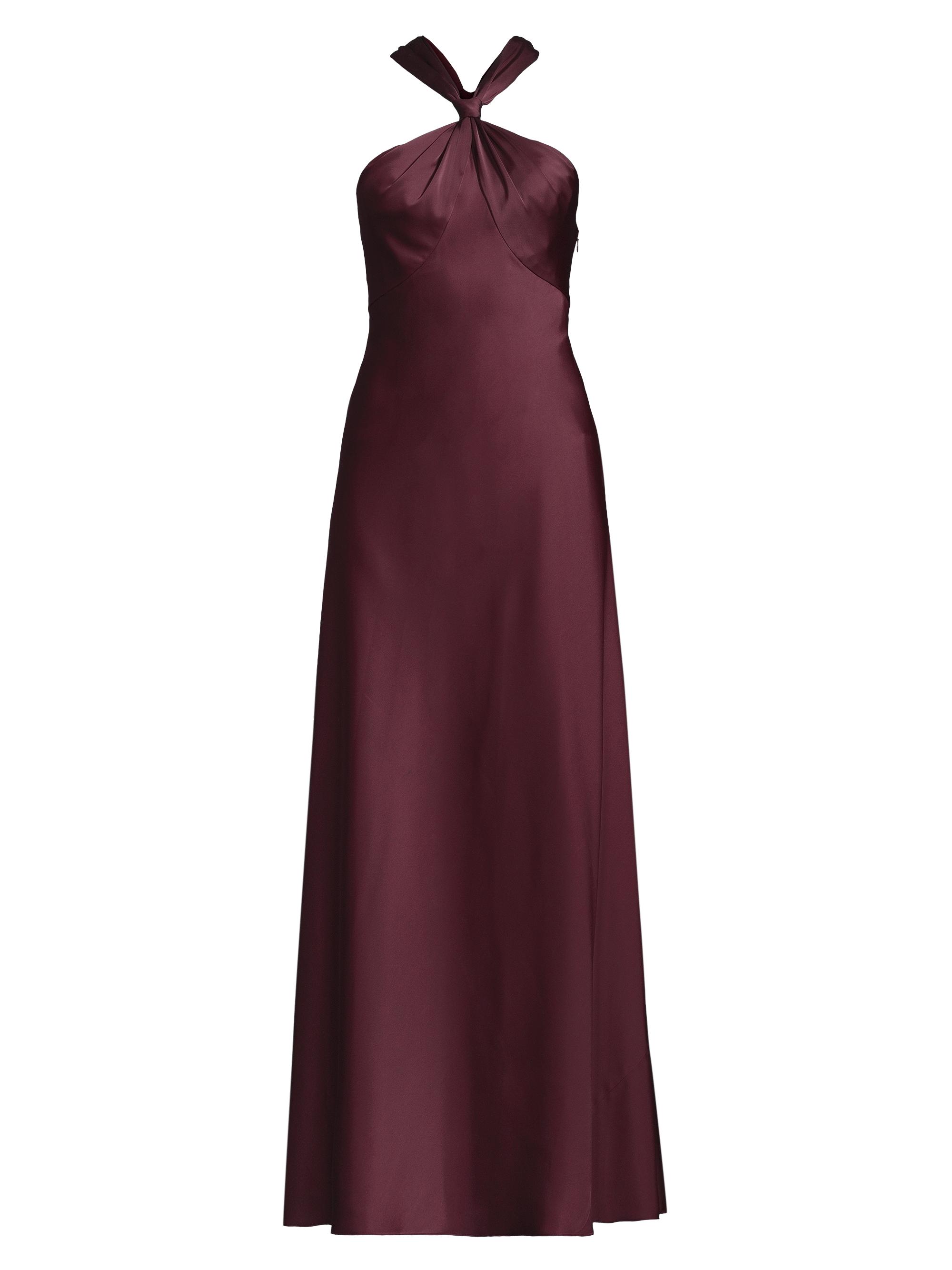Liv Foster Satin Halterneck Maxi Dress | Saks Fifth Avenue