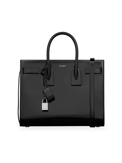 Saint Laurent Sac de Jour Small Leather Top-Handle Bag Black