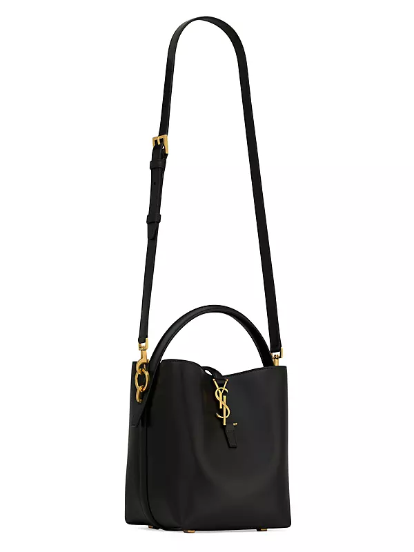 SAINT LAURENT Shoulder Bags Women, Monogram bucket bag Black