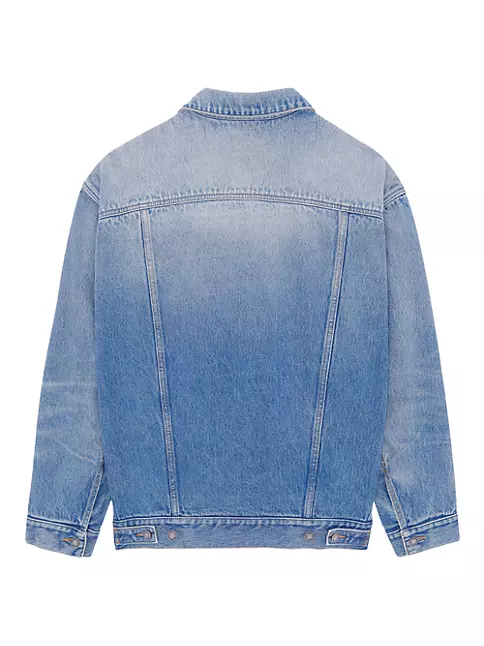 Shop Saint Laurent Oversized Jacket In Denim | Saks Fifth Avenue