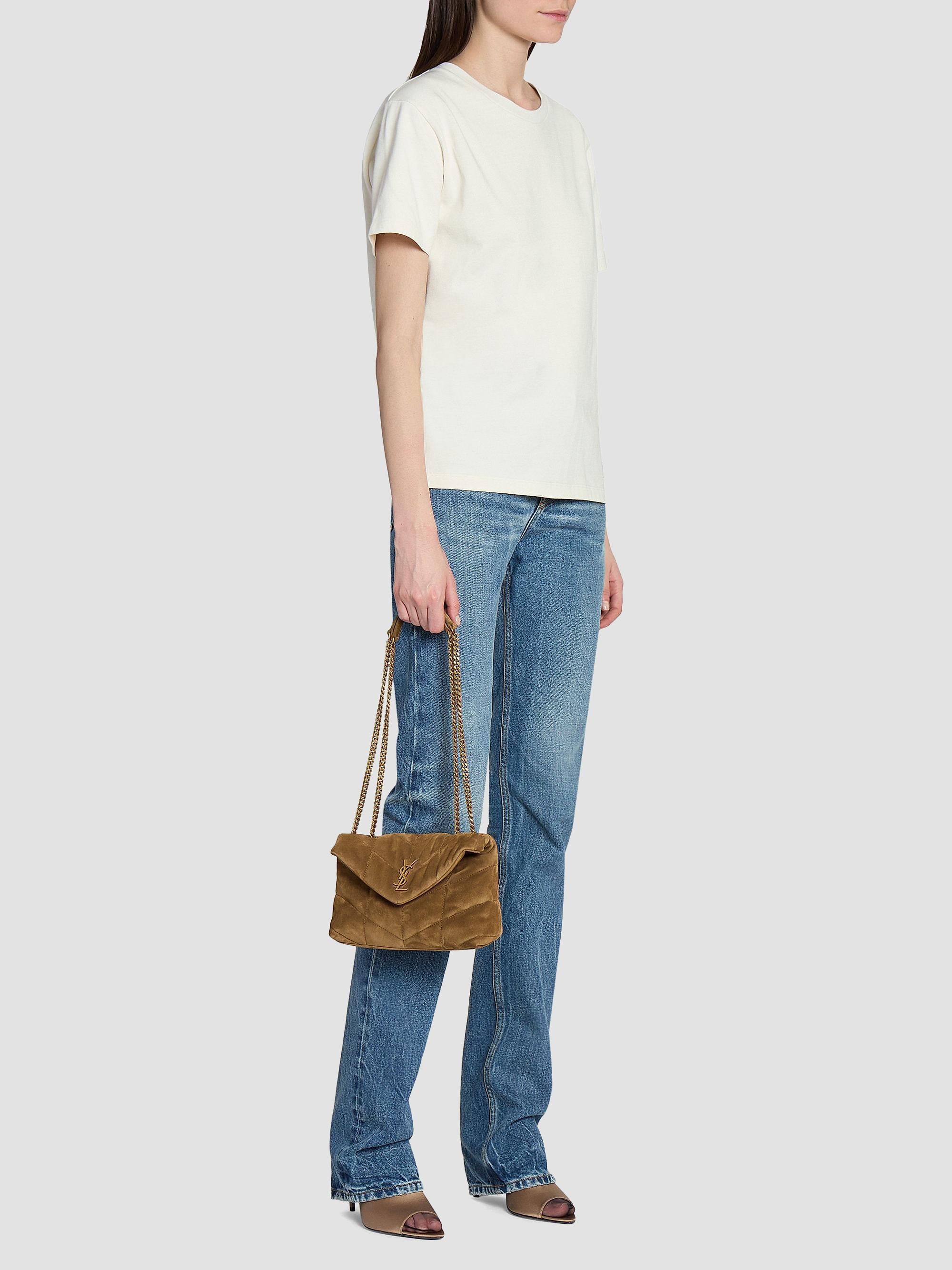 Saint Laurent Puffer Toy Bag in Quilted Suede | Saks Fifth Avenue