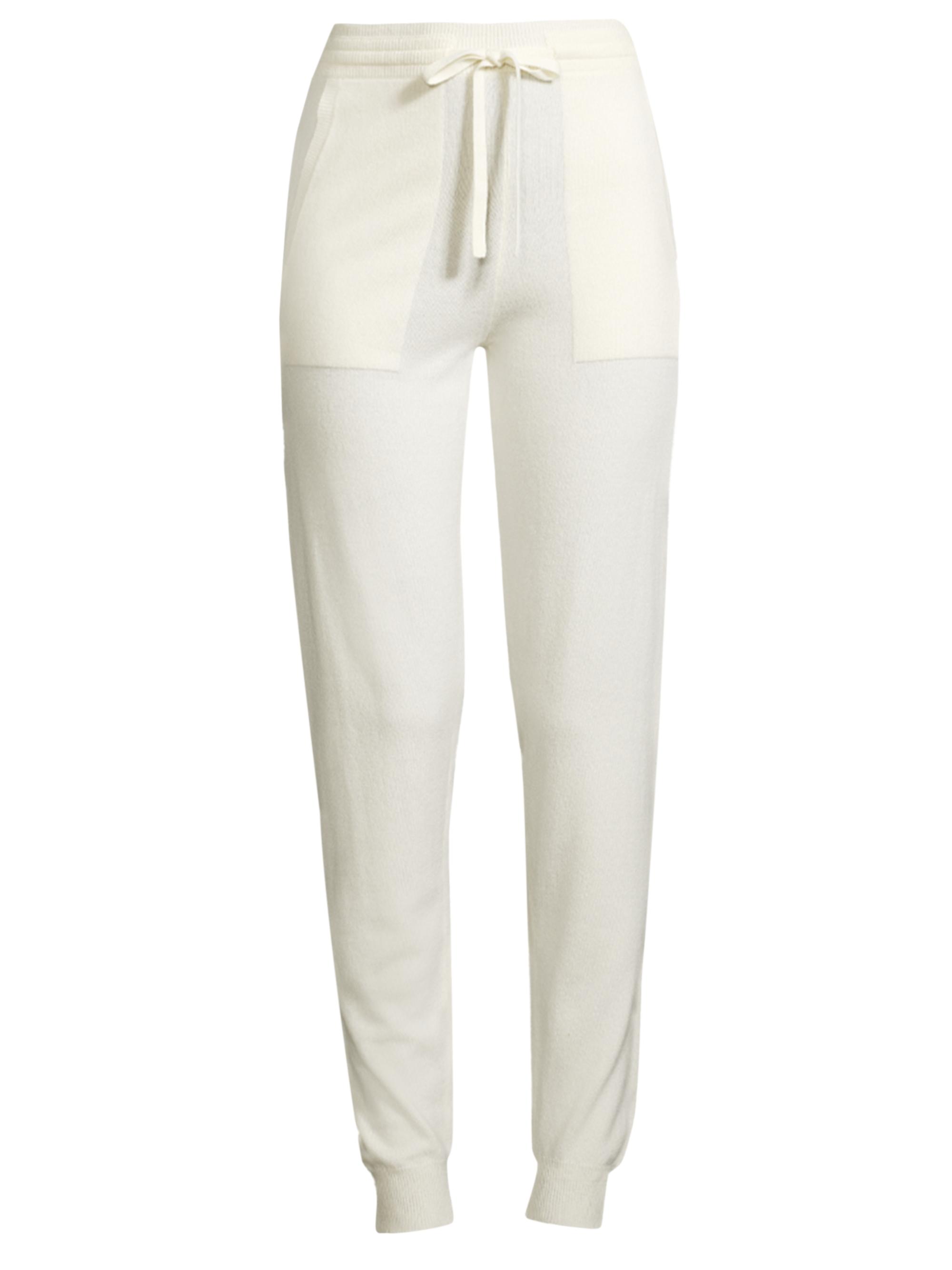 MM Max Mara Women's Cashmere-Blend Joggers - White