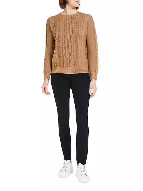 100% Virgin wool crewneck sweater in Brown: Luxury Italian Knitwear