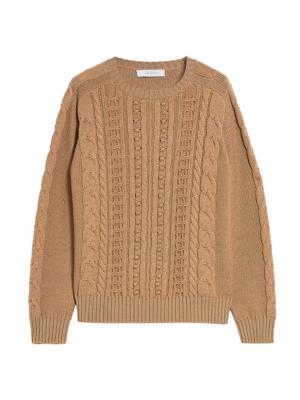 Valentino Garavani cable-knit virgin wool jumper - Blue