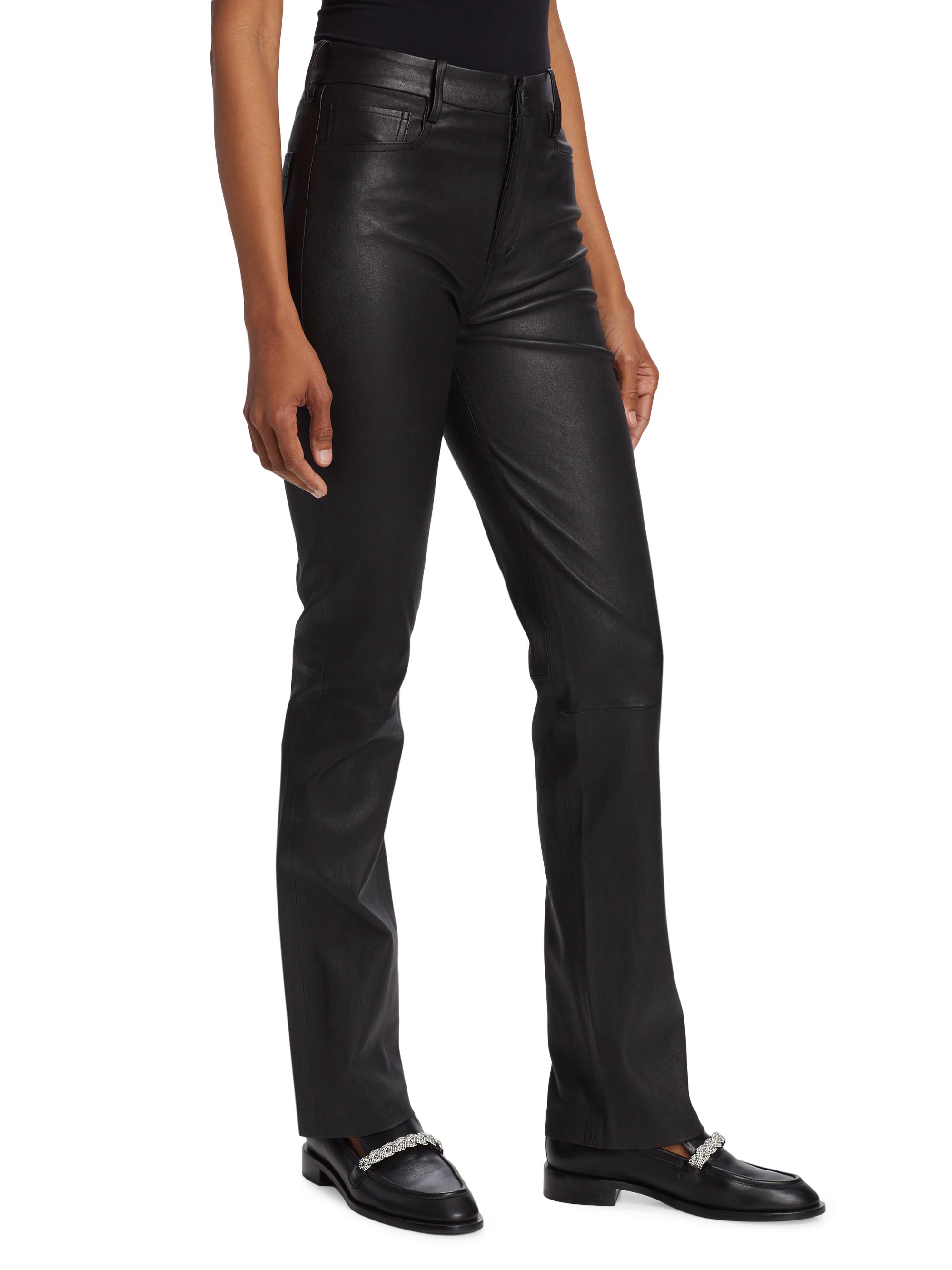 Vince Stretch Bootcut Leather Pants | Saks Fifth Avenue