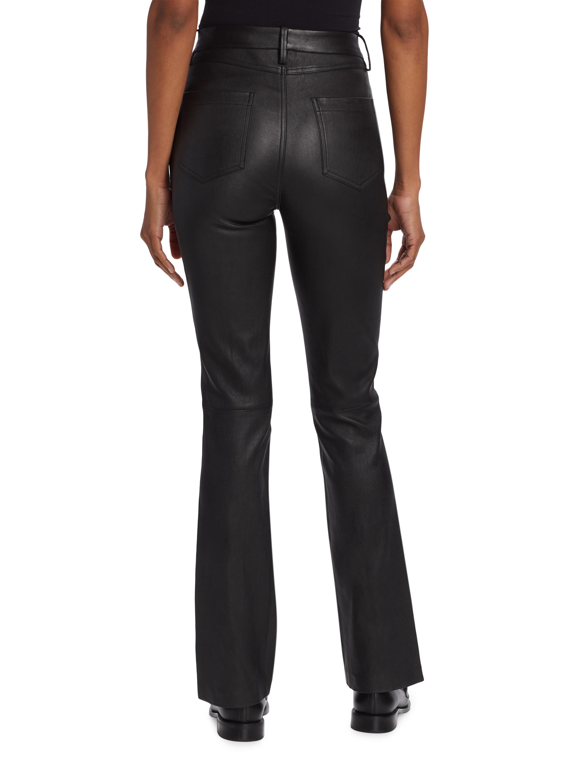 Vince Stretch Bootcut Leather Pants | Saks Fifth Avenue