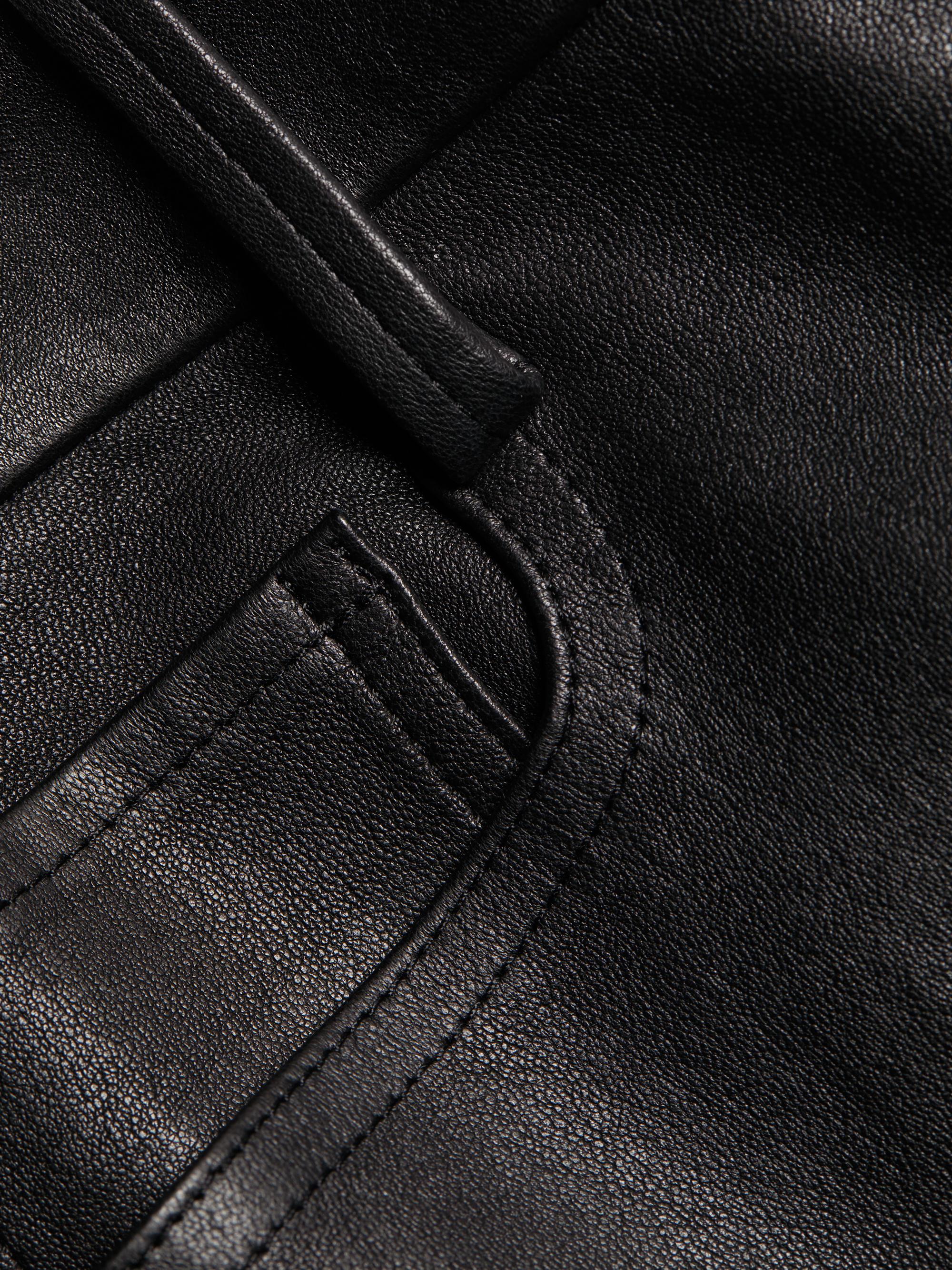 Pantalon En Cuir Stretch Vince Bootcut - Taille 10, Noir, Parfait état Occasion