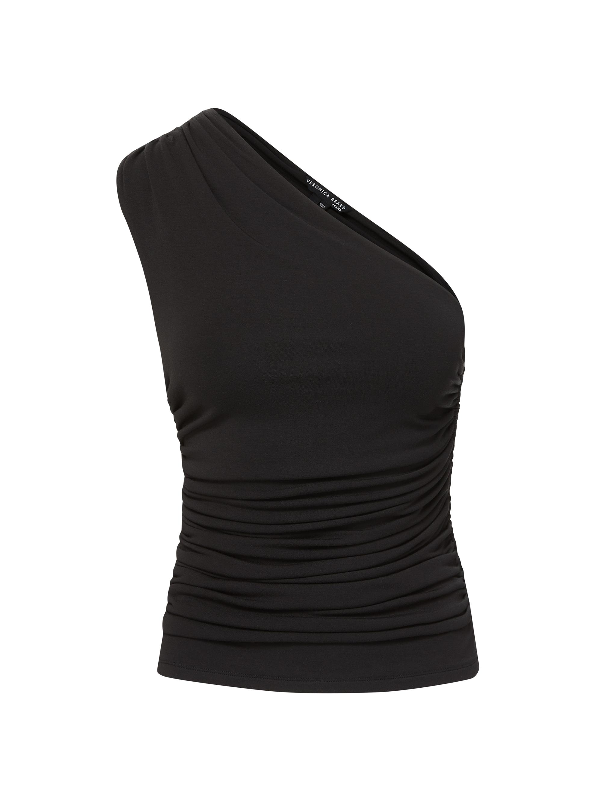 Veronica Beard Women's Aziza One-Shoulder Top - Black