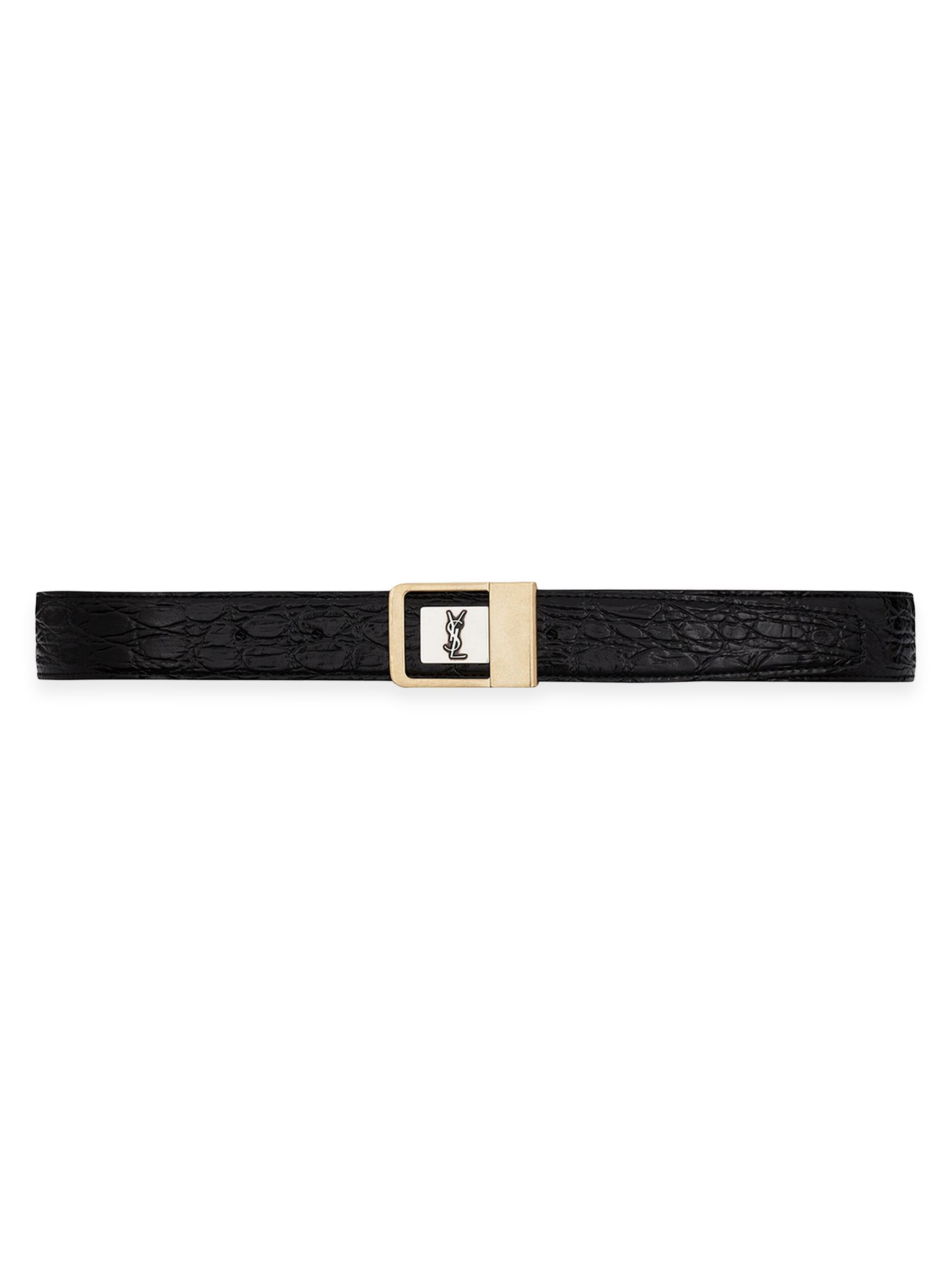 小物 Ysl studded leather belt YSL YVES SAINT-LAURENT RED STUDDED SUEDE LEATHER GOLD SET