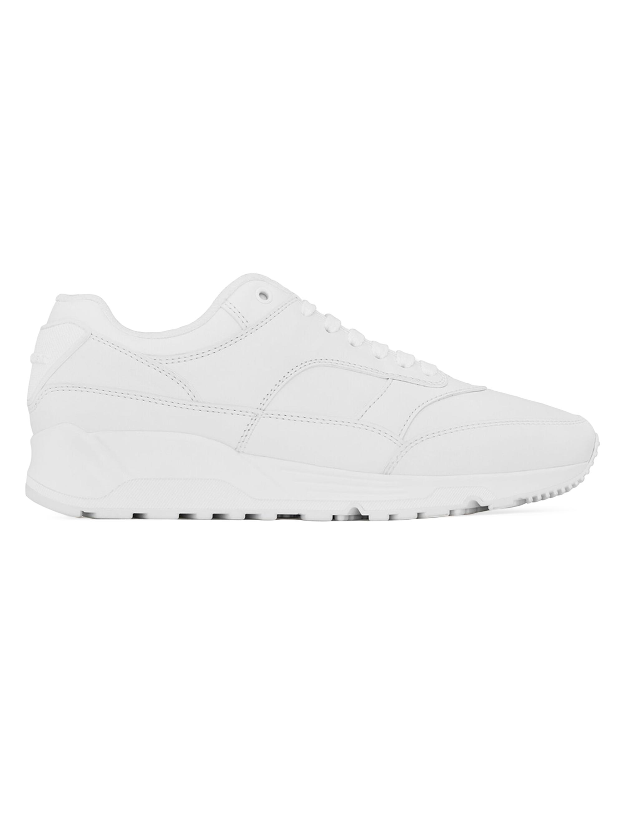 Saint Laurent Women's Bump Sneakers in Smooth Leather - White