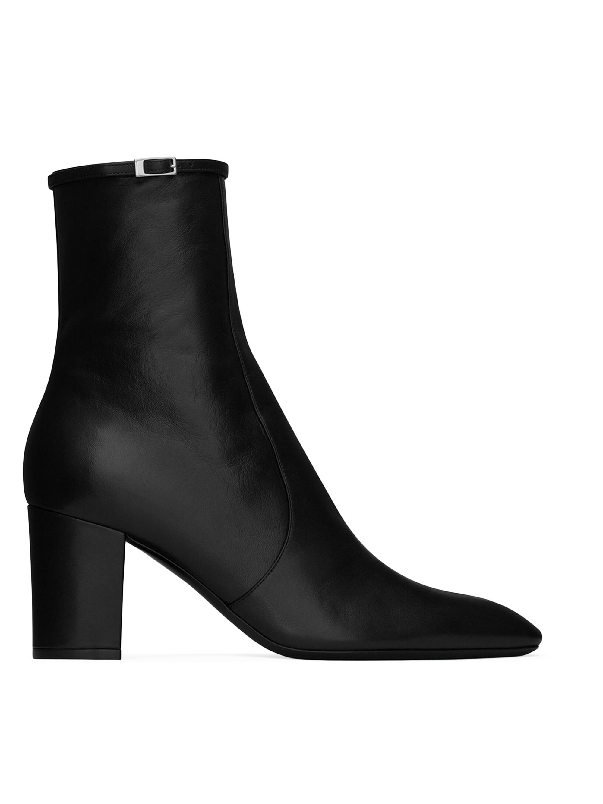 Saint Laurent Women's Betty Booties In Smooth Leather - Black