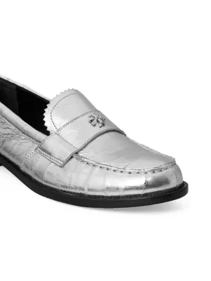 Tory Burch Jessa metallic loafers - Silver