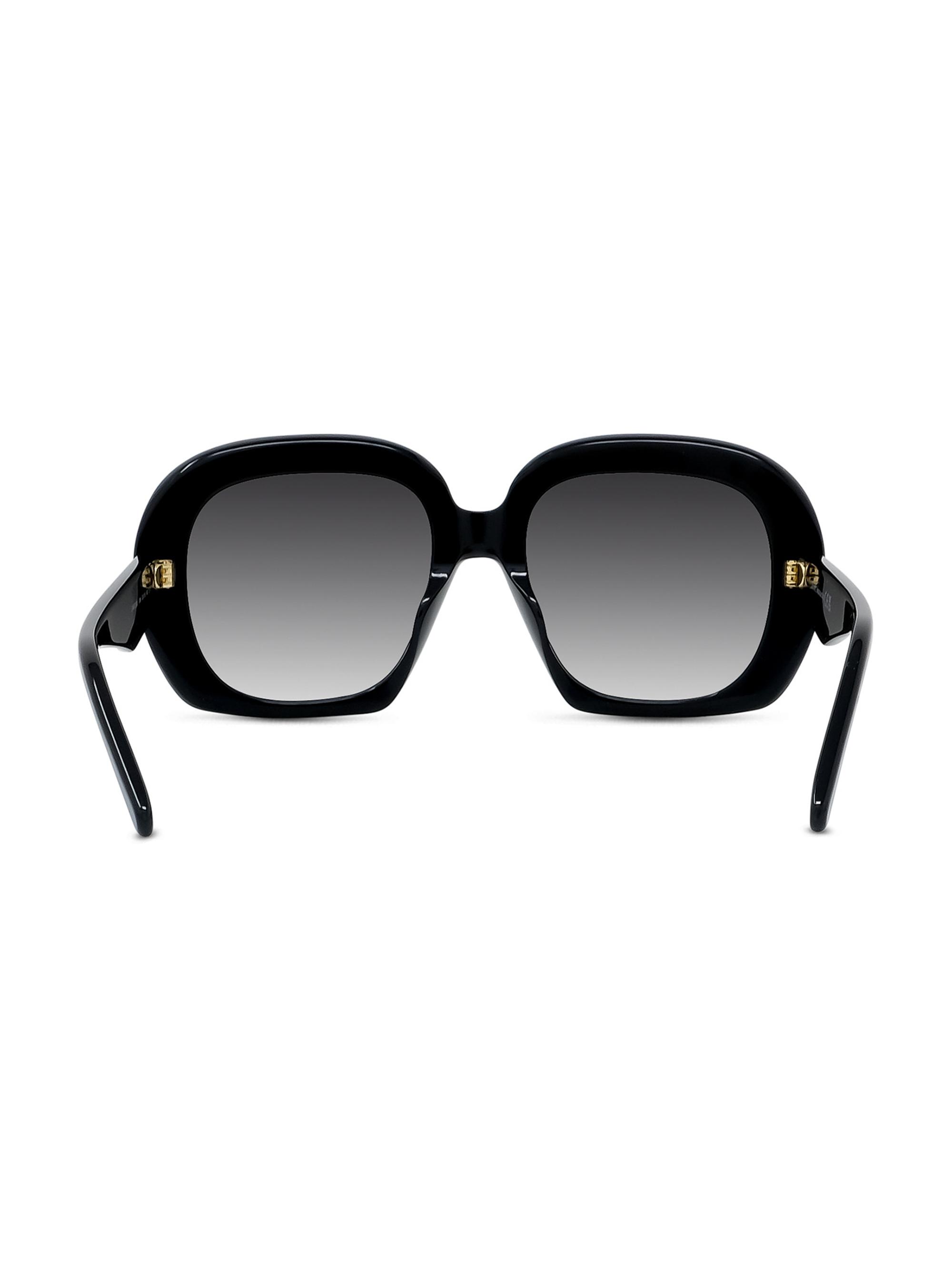 LOEWE Curvy 53MM Square Sunglasses | Saks Fifth Avenue