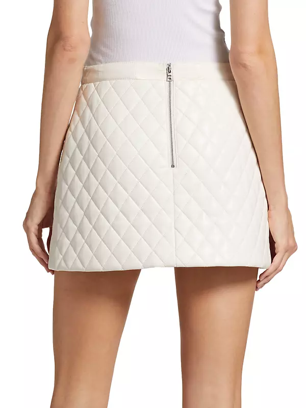 Riley A-Line Quilted Miniskirt